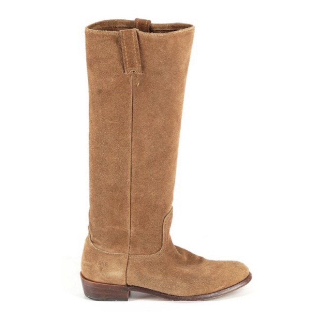 FRYE Bari Slouch Suede Leather Tan Tall
Boots Size 5.5 B